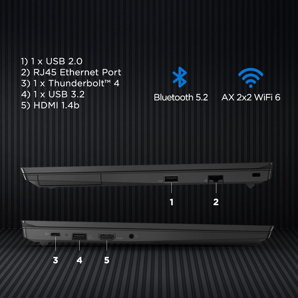 Lenovo ThinkPad E15 Intel Core i5 11th Gen 15.6" (39.62 cm) FHD IPS Thin and Light Laptop (8GB RAM/512GB SSD/Windows 11 Home/MS Office H&S 2021/Iris® Xe Graphics/Backlit/FPR/Black/1.7 kg),