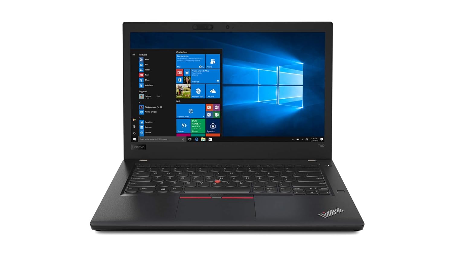 Lenovo ThinkPad T480 Intel Core i5 8th Gen 14-inch Full HD Thin and Light Laptop (16GB RAM/ 512 GB SSD/Windows 10 Professional/Black/ 1.58 kg)