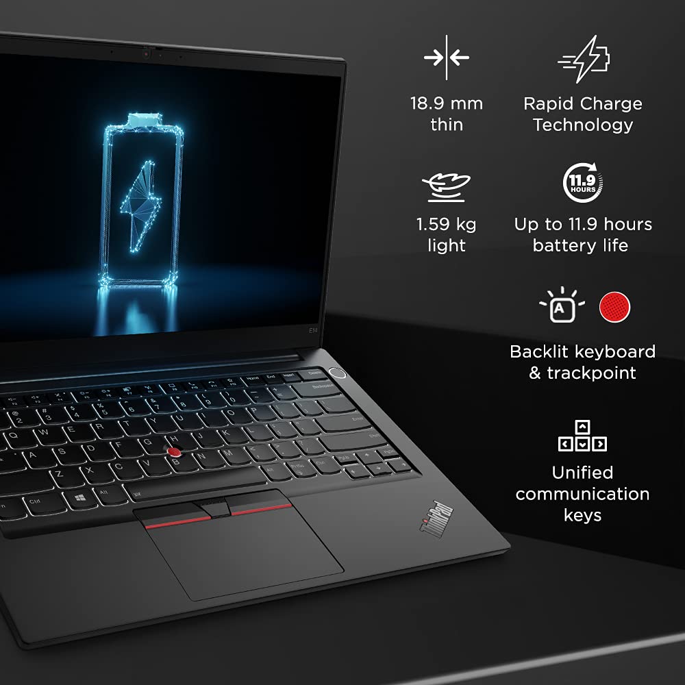 Lenovo ThinkPad E14 Intel Core i5 11th Gen 14-inch (35.56cm) FHD IPS Antiglare Thin and Light Laptop (16GB RAM/512GB SSD/Windows 11