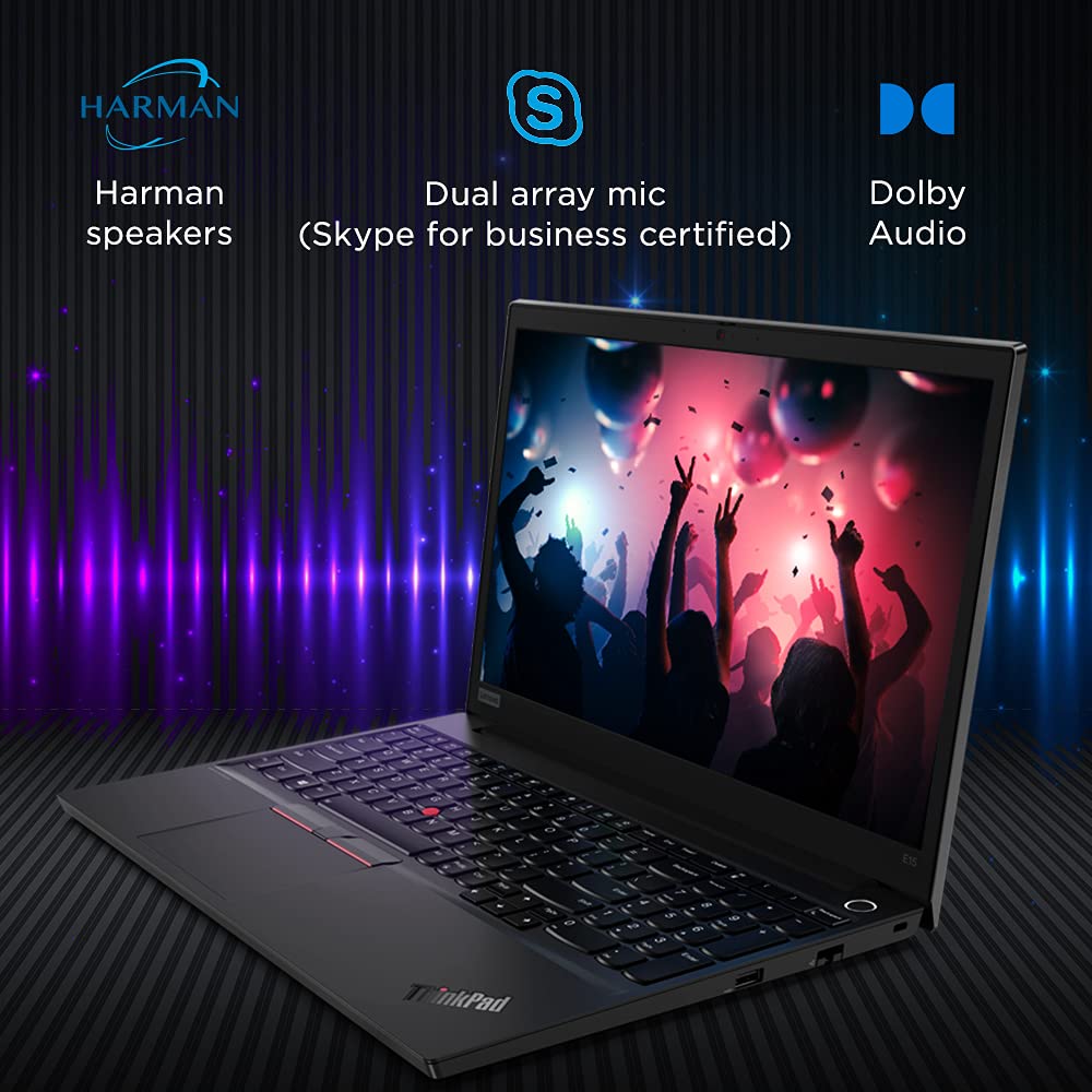 Lenovo ThinkPad E15 Intel Core i5 11th Gen 15.6" (39.62 cm) FHD IPS Thin and Light Laptop (8GB RAM/512GB SSD/Windows 11 Home/MS Office H&S 2021/Iris® Xe Graphics/Backlit/FPR/Black/1.7 kg),