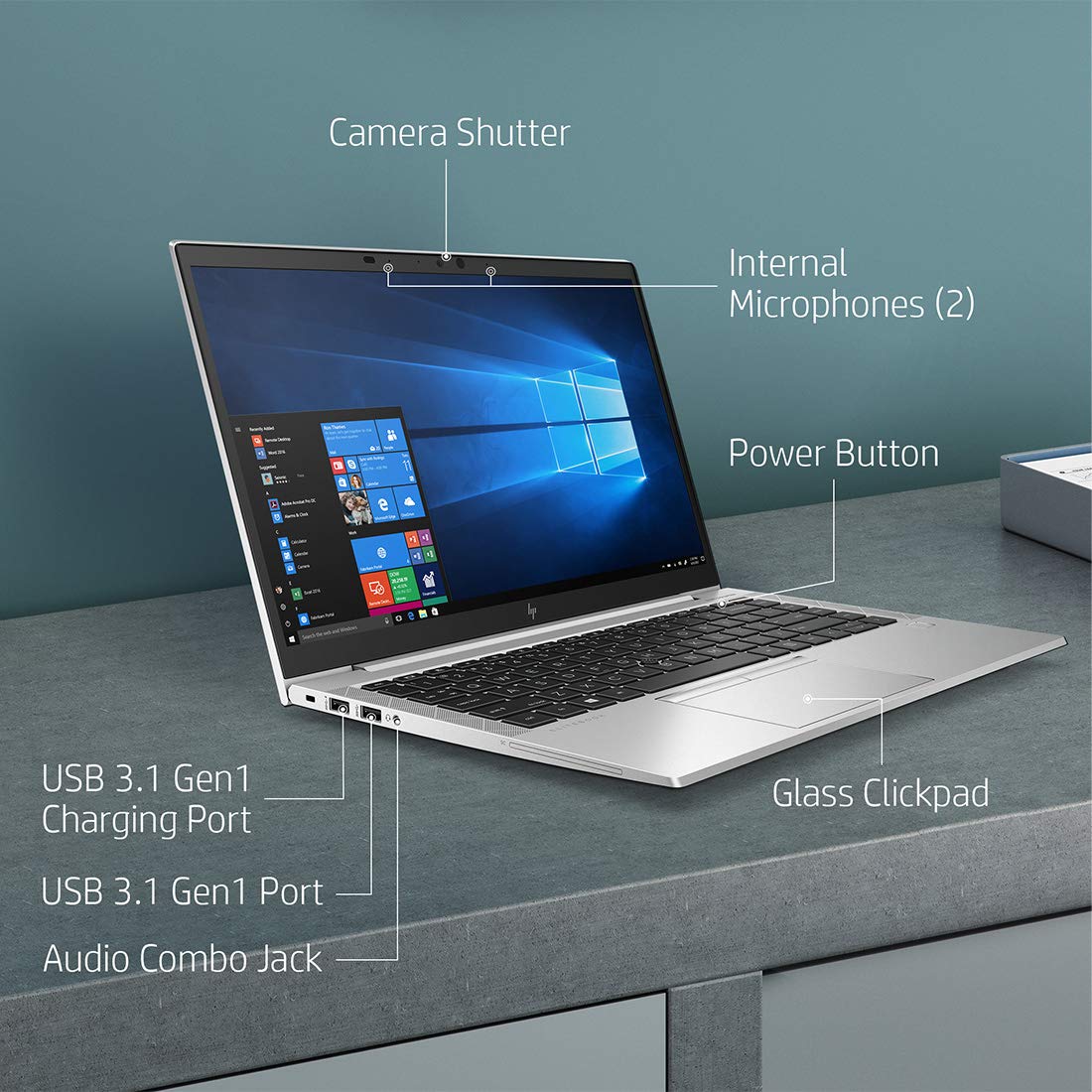 HP EliteBook 840 G7 14-inch Full-HD Business Laptop (Intel 10th Gen Core i7-10510U/16GB/1TB SSD/Windows 10 Pro/Intel UHD Graphics 620) Silver -243Y3PA